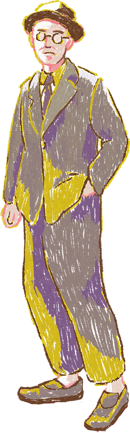 永井荷風のイラスト
